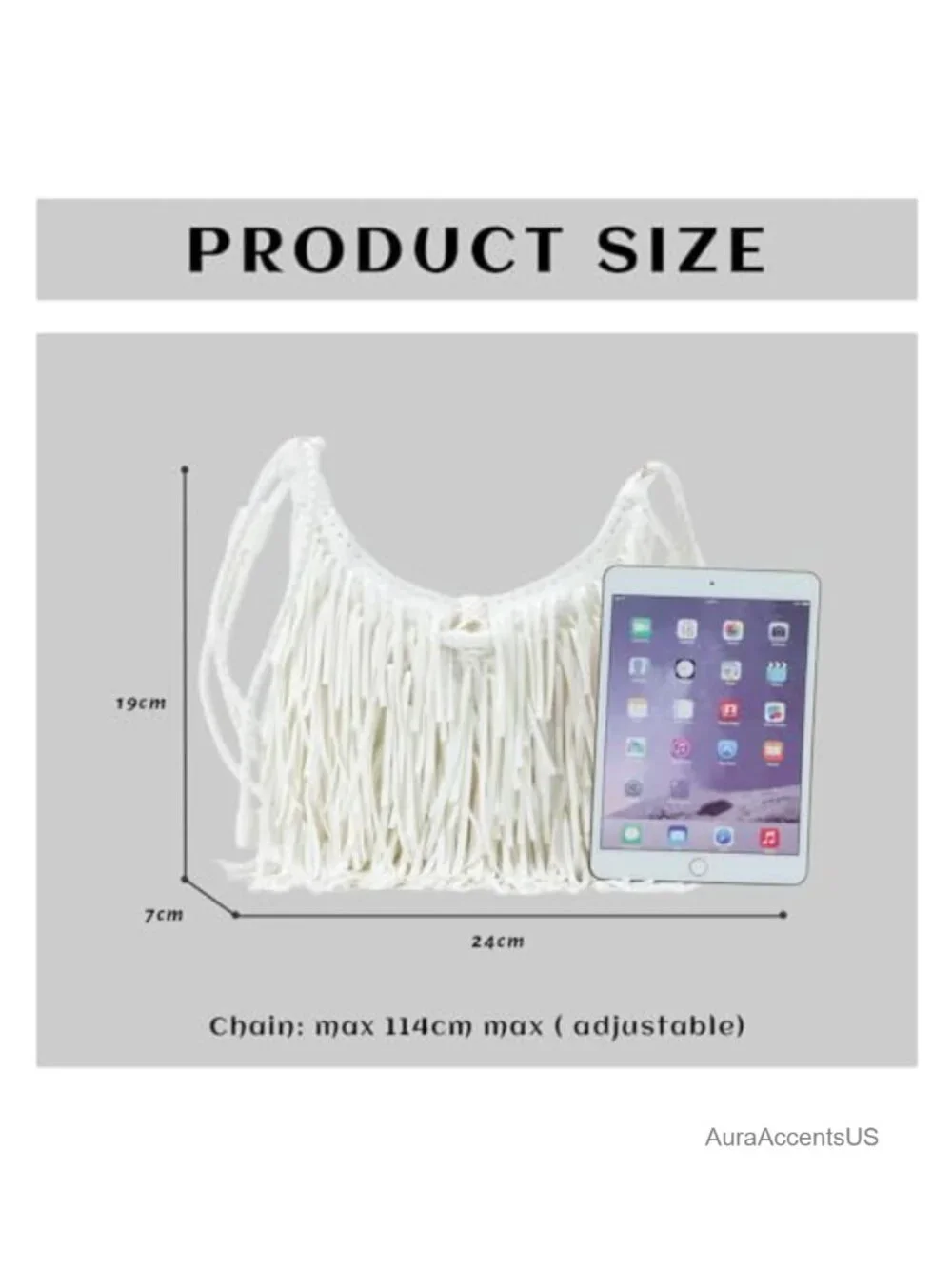 Vegan Faux Suede Leather Fringe Hobo Bag with Tassel Crossbody